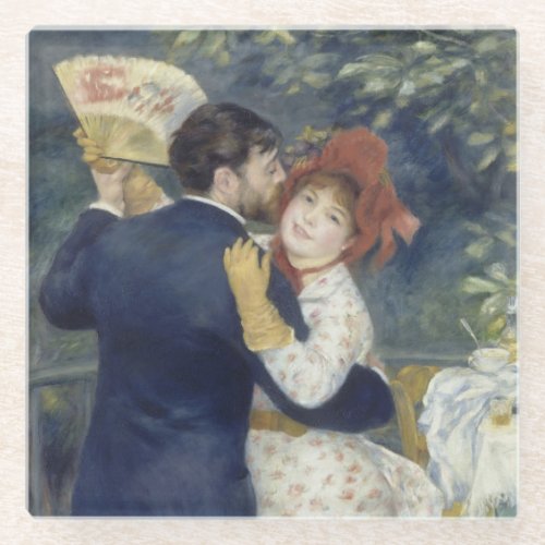 Country Dance _ Renoir Impressionist Painting Glass Coaster