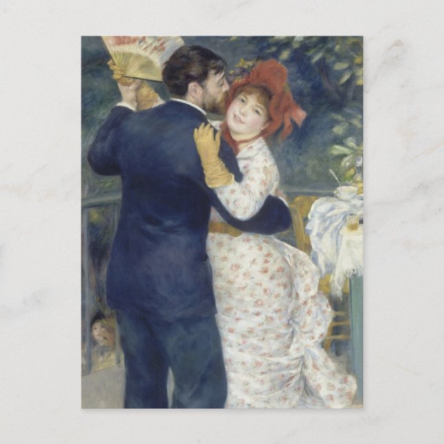 Country Dance - Renoir Impressionist Painting Postcard (Front)