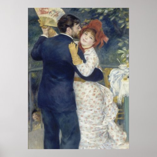 Country Dance _ Renoir Impressionist Painting Poster