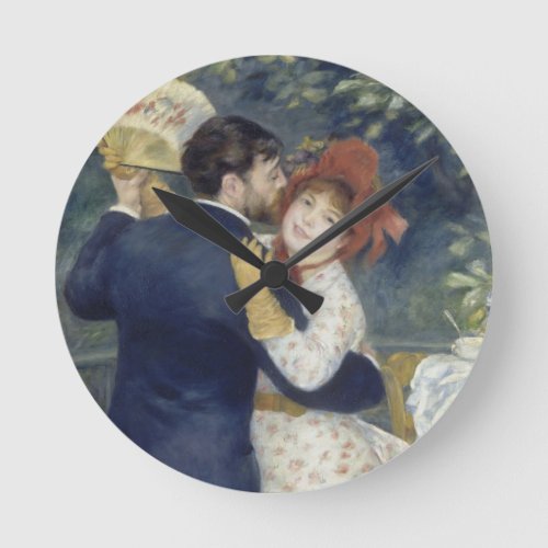 Country Dance _ Renoir Impressionist Painting Round Clock
