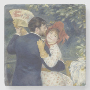 Country Dance - Renoir Impressionist Painting Stone Coaster