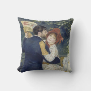 Country Dance - Renoir Impressionist Painting Throw Pillow