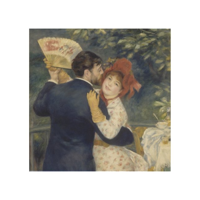 Country Dance - Renoir Impressionist Painting Wood Wall Art (Front)