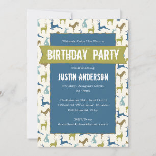Country Deer Birthday Party Invitation
