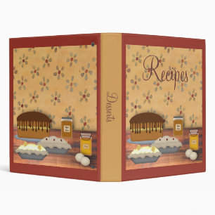 Country Desserts Recipe Album Binder