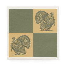 Country Distressed Faded Green Turkey