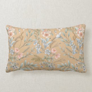 Country Dream Flowers Choose Dream Color Lumbar Pillow