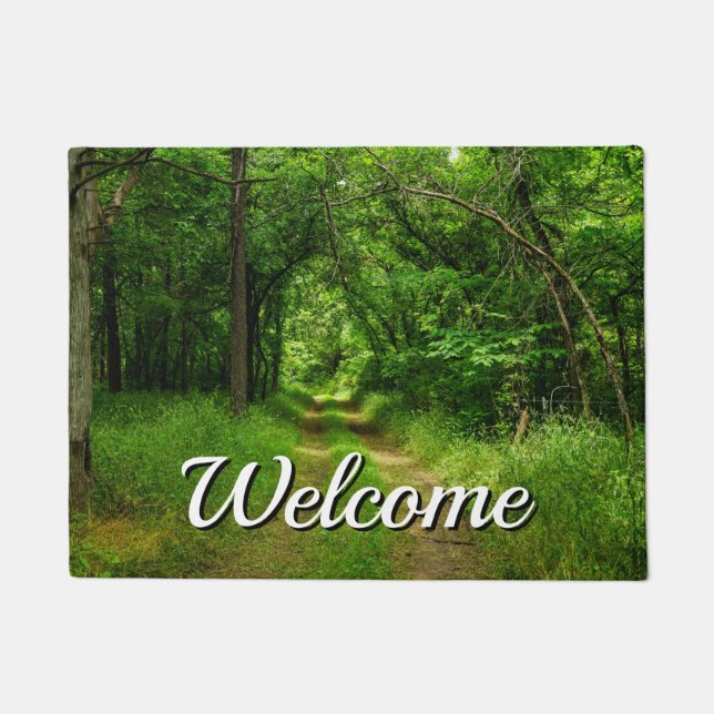 Country Driveway Welcome Doormat (Front)