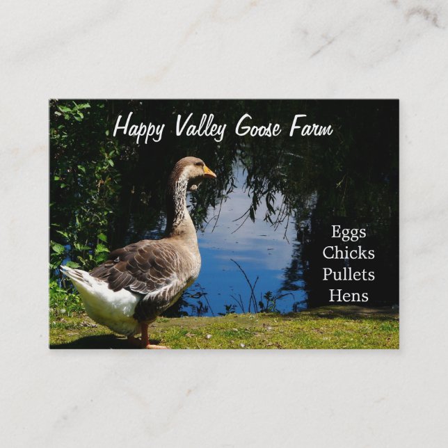 Country Duck or Goose Farm  Business Cards (Front)
