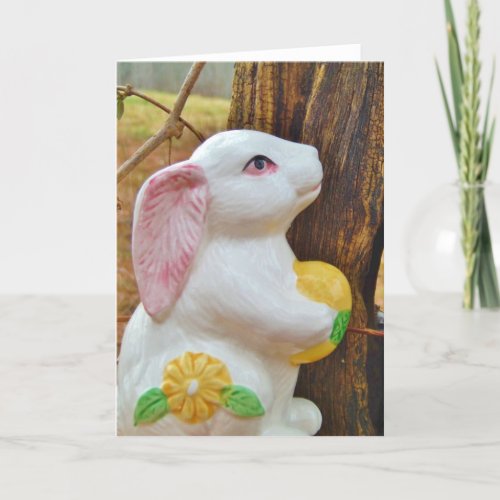 Country Easter Bunny Holiday Card