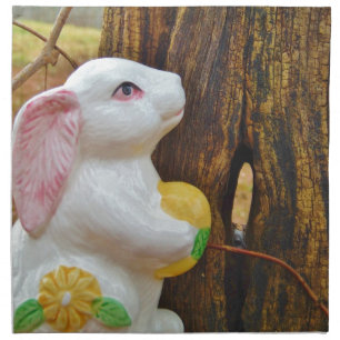 Country Easter Bunny Napkin