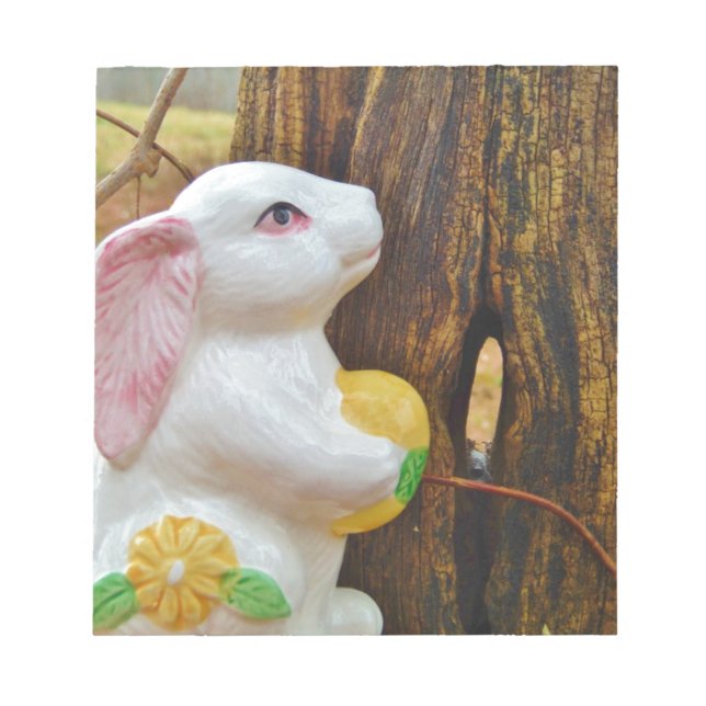 Country Easter Bunny Notepad (Front)