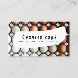 Country eggs business card