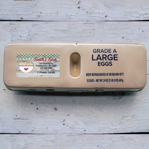 Country Eggs Custom Product Label