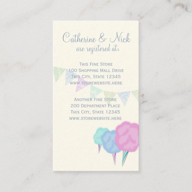 Country Fair and Cotton Candy Registry Card (Front)