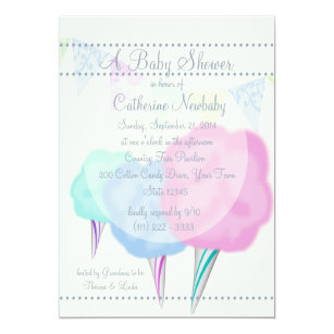 candy themed baby shower invitations