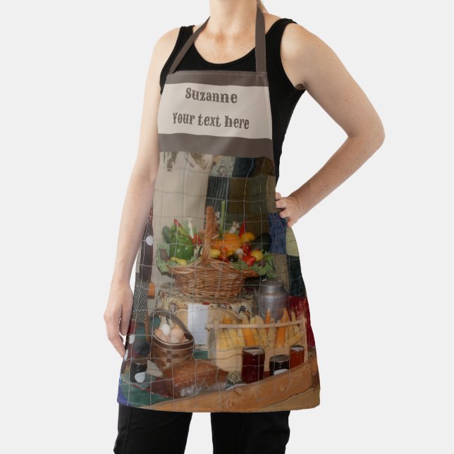 Country Fair Farm Harvest Display Personalized Apron (Insitu)