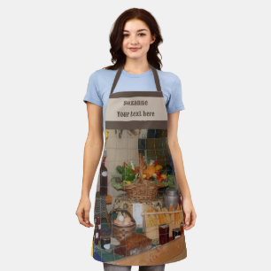 Country Fair Farm Harvest Display Personalized Apron