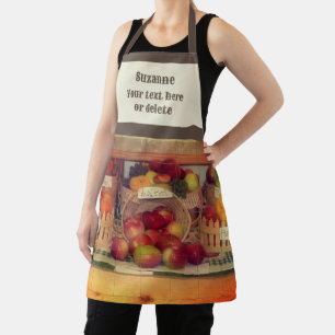 Country Fair Fruit Display Personalized Apron