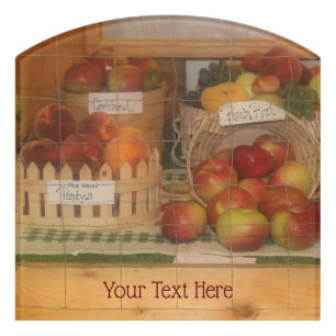 Country Fair Fruit Harvest Personalized     Door Sign