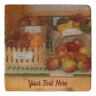 Country Fair Fruit Harvest Personalized  Trivet