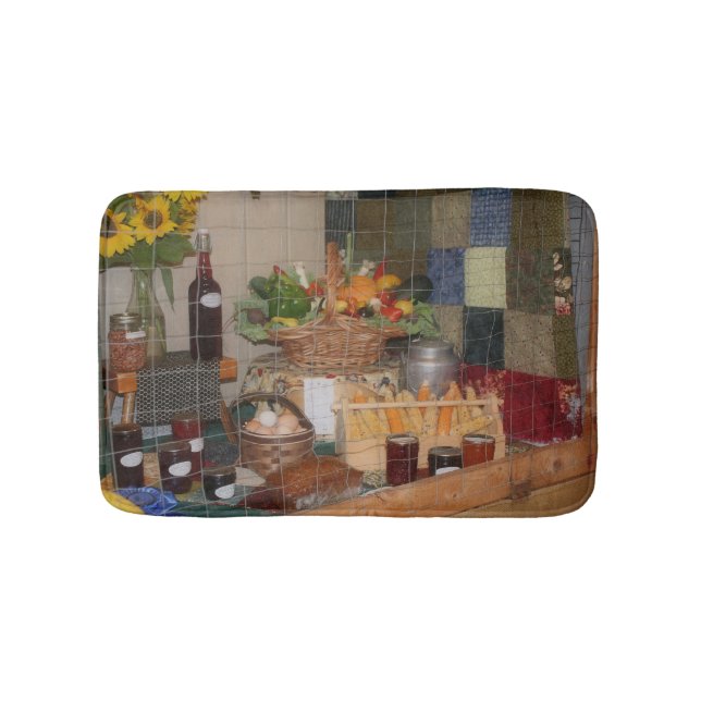 Country Fair Harvest Display Bathroom Mat (Front)