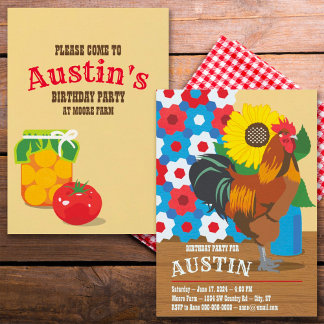 Country Fair Still Life Invitation