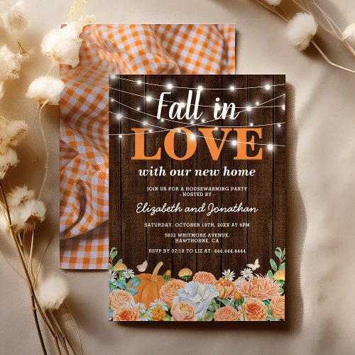 Country Fall Housewarming Party Invitation