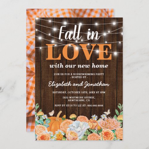 Country Fall Housewarming Party Invitation