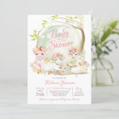 Country Farm Animals Baby Shower Invitation (Standing Front)