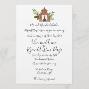 Country Farm Barn Wedding Invitation