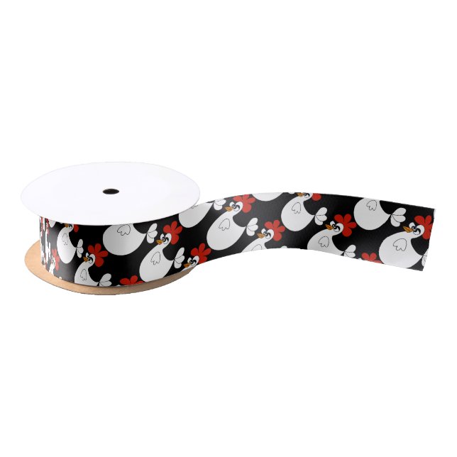 Country farm Chicken tiled ribbon (Spool)