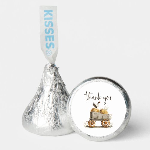 Country Farm Chicken Wedding Thank You Hershey®'s Kisses®
