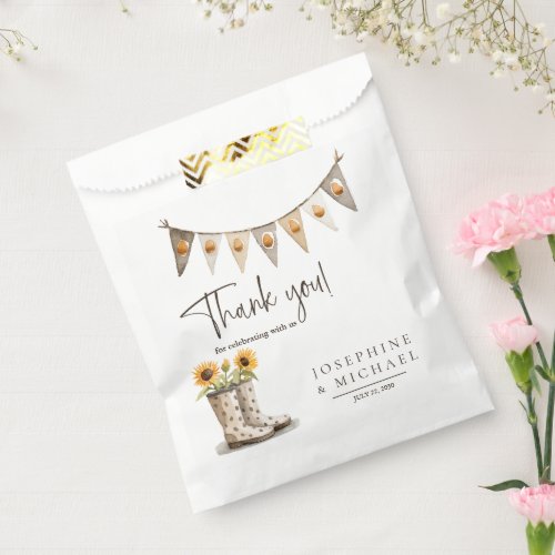 Country Farm Chicken Wedding Welcome Favor Bag