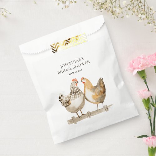 Country Farm Chicken Wedding Welcome Favor Bag
