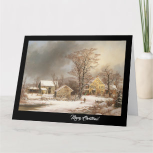 Country Farm Christmas Jesus Scriptures Big Card