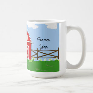 Country Farm Design Coffee Mug