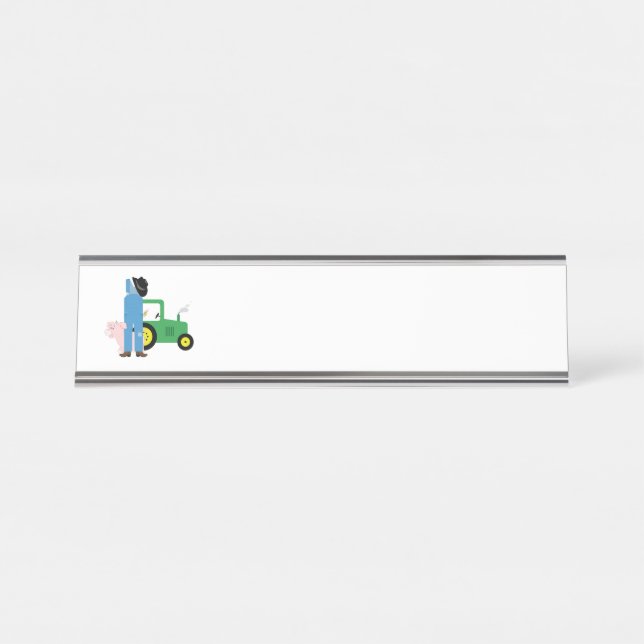 Country Farm Desk Name Plate (Front)