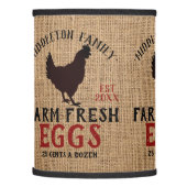 Country Farm Fresh Eggs Lamp Shade (Left)