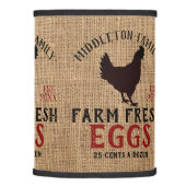Country Farm Fresh Eggs Lamp Shade (Right)