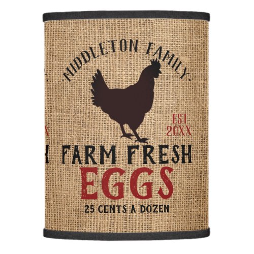 Country Farm Fresh Eggs Lamp Shade