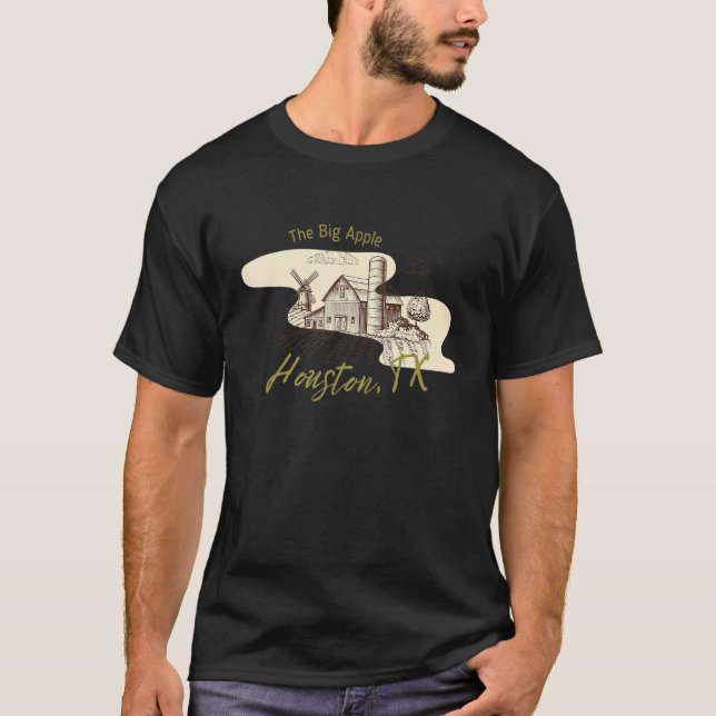 Country Farm Houston Texas Bad Geography Stupid Jo T-Shirt (Front)
