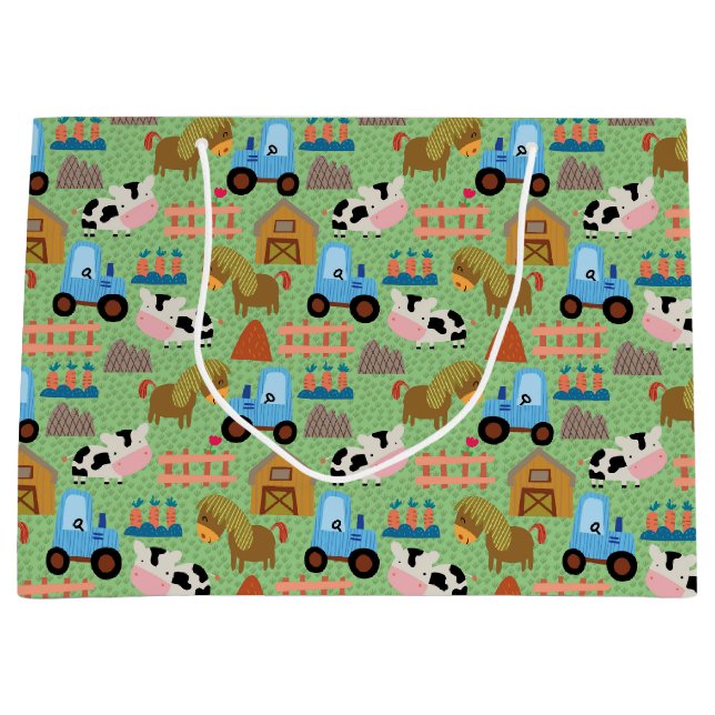 Country Farm Life Large Gift Bag (Front)