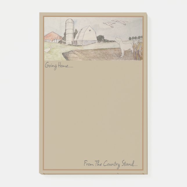 Country Farm Stand Notepad (Front)