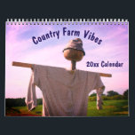 Country Farm Vibes Calendar<br><div class="desc">An assortment of farm and agriculture images for a country farm vibe. Click on Customize to add text and change calendar year dates. These images are available on many products in my store. Links to all of my stores are on my Profile page. Thanks for stopping by Smilin' Eyes Treasures....</div>