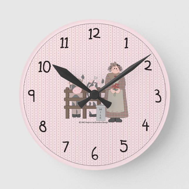 Country Farm Wall Clock (Front)