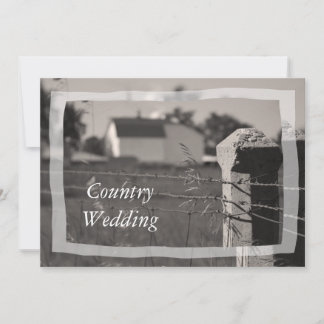 Country Farm Wedding Save the Date Announcement