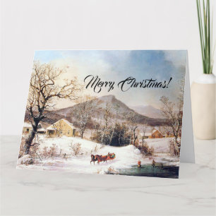 Country Farms Christmas Jesus Scriptures Big Card