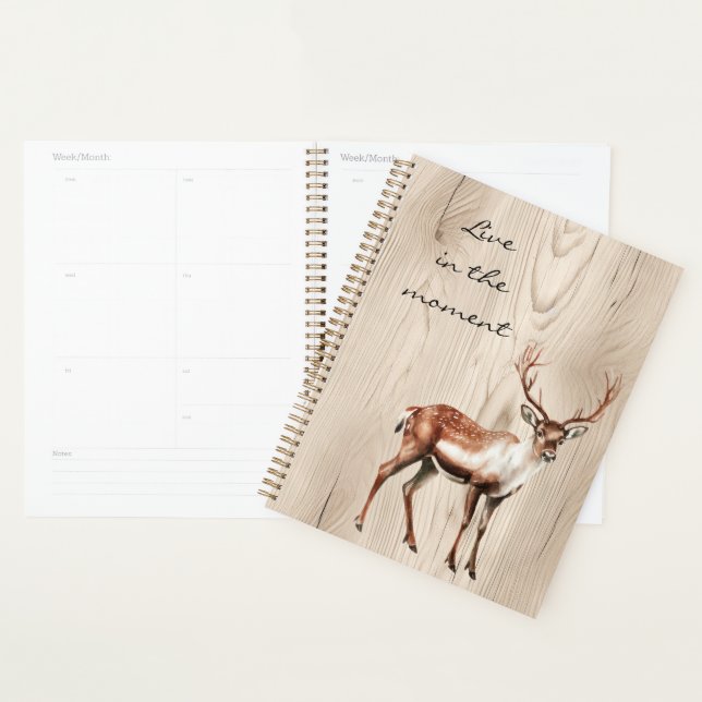 Country Faux Wood Deer Planner (Display)