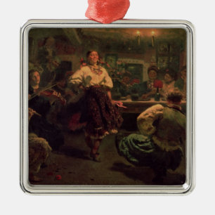 Country Festival, 1881 Metal Ornament
